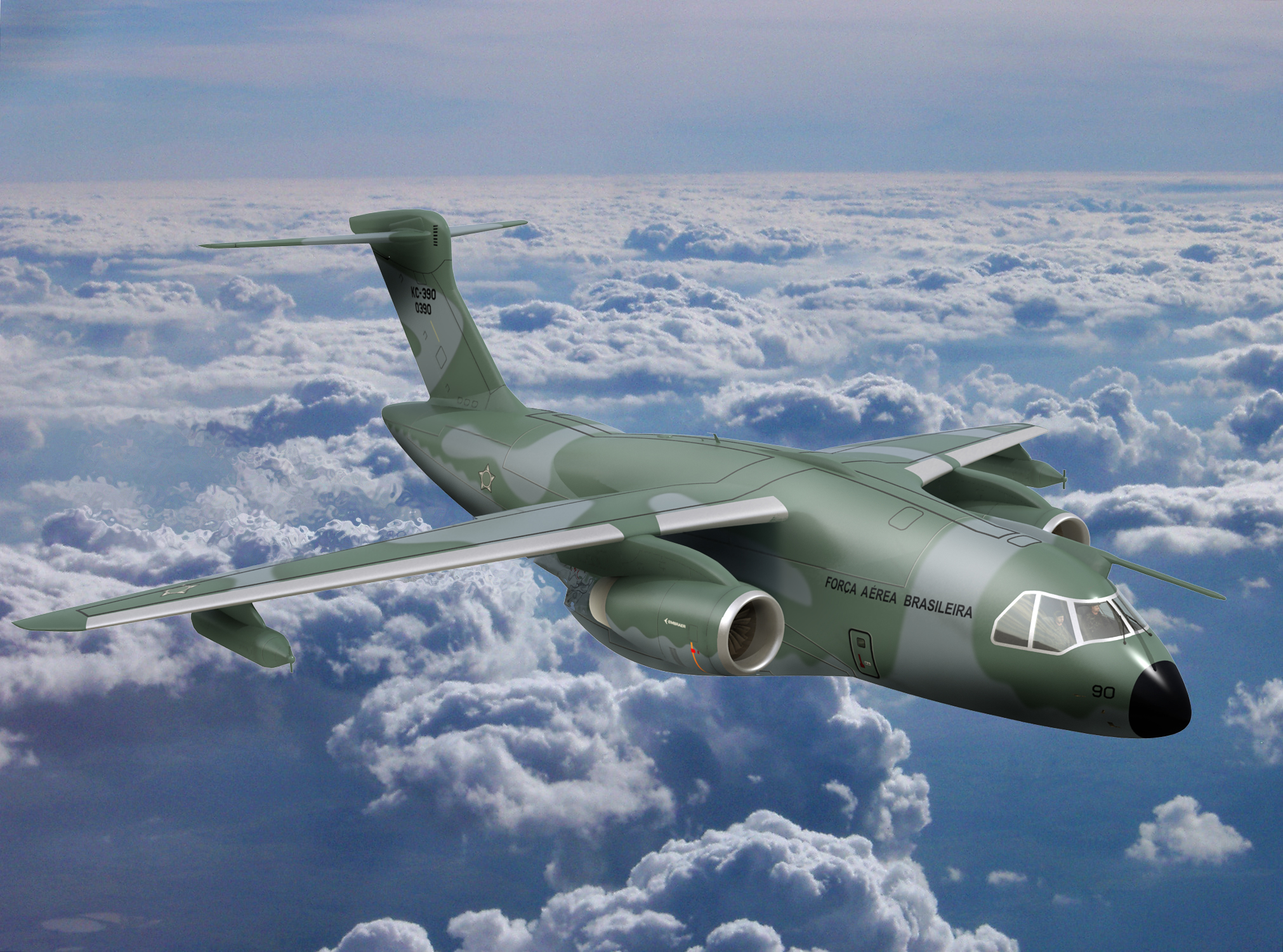 Primeiro KC-390 da Força Aérea Portuguesa estreado em voo transatlântico -  XXIII Governo - República Portuguesa