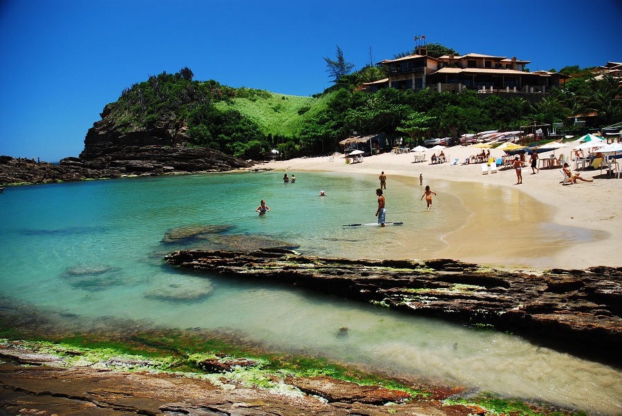 Praia da Ferradurinha, em Búzios, no Estado do Rio de Janeiro.