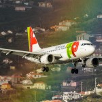 TAP Portugal! E um arco-íris!