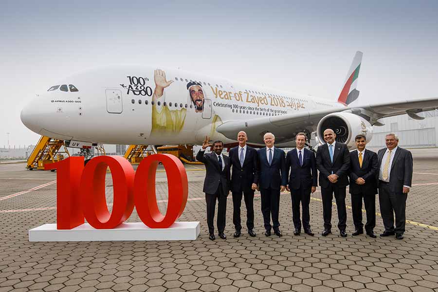 Emirates 100th-A380_A
