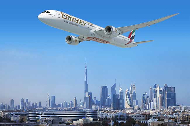 Emirates B787-10 maquete_voo