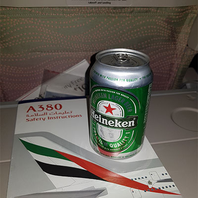 Figura 8: Bebida em A380 da Emirates