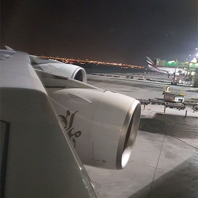 Figura 9: Asa Emirates A380 A6-EUZ no Dubai