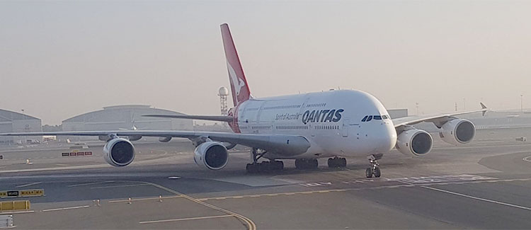 Figura 14: A380 da Qantas no Dubai