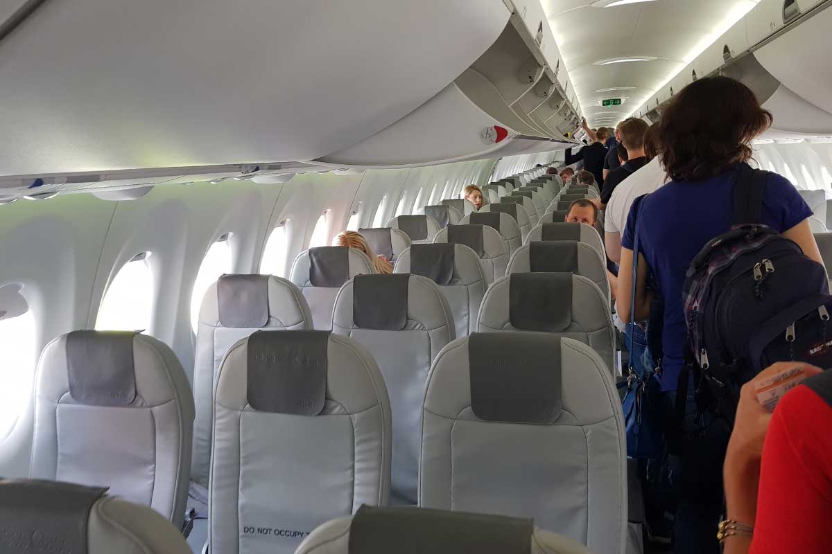 AirBaltic A220 assentos