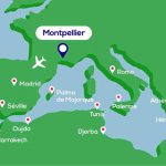 Transavia Mapa rotas de Montpellier 650px