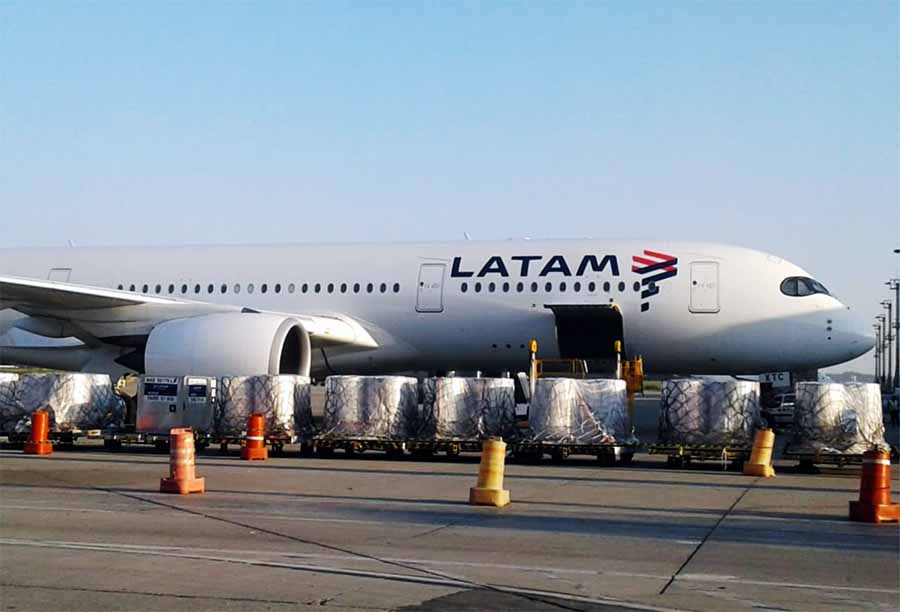 No primeiro ano, Latam Cargo transporta para Recife quase 2 mil