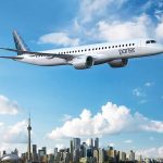 Porter Airlines E195-E2 mokeup_over_Toronto_jul21 900px