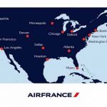 Air France mapa rotas EUA Verão22