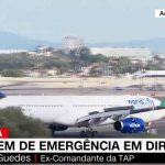 World2Fly aterragem emergência Lisboa 18juh22
